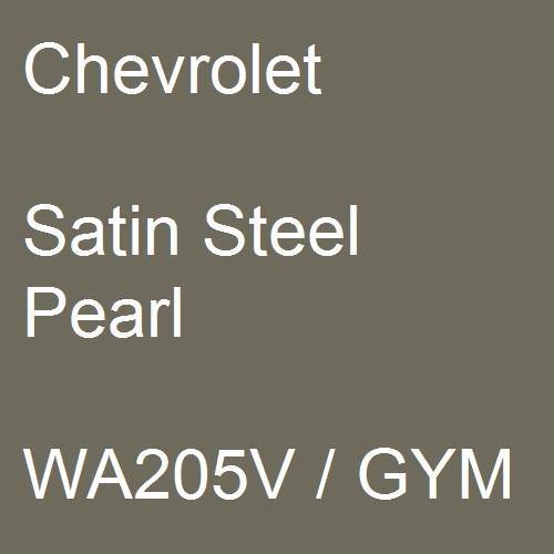 Chevrolet, Satin Steel Pearl, WA205V / GYM.